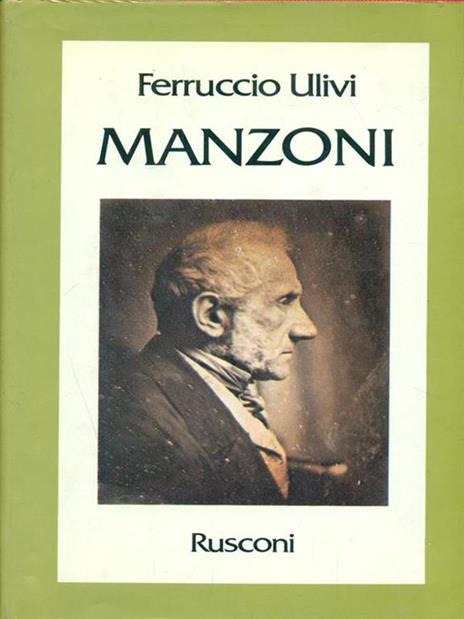 Manzoni - Ferruccio Ulivi - copertina