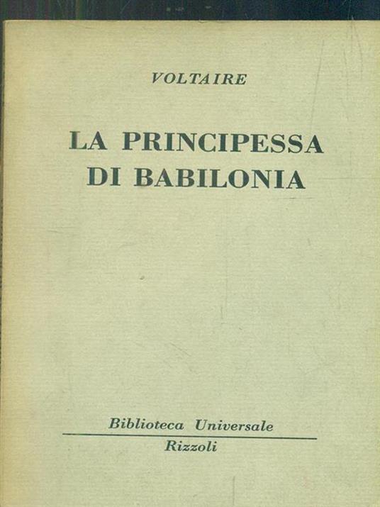 La principessa di Babilonia - Voltaire - copertina