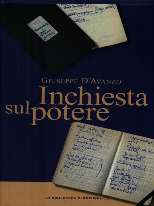 Inchiesta sul potere - Giuseppe D'Avanzo - copertina