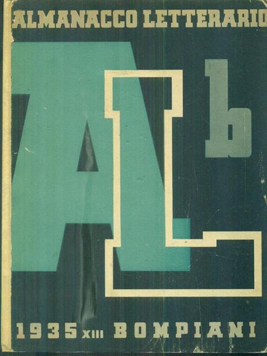 Almanacco letterario Bompiani 1935 - copertina