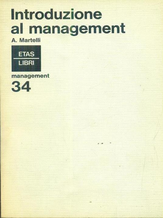 Introduzione al management - Alberto Martelli - 3