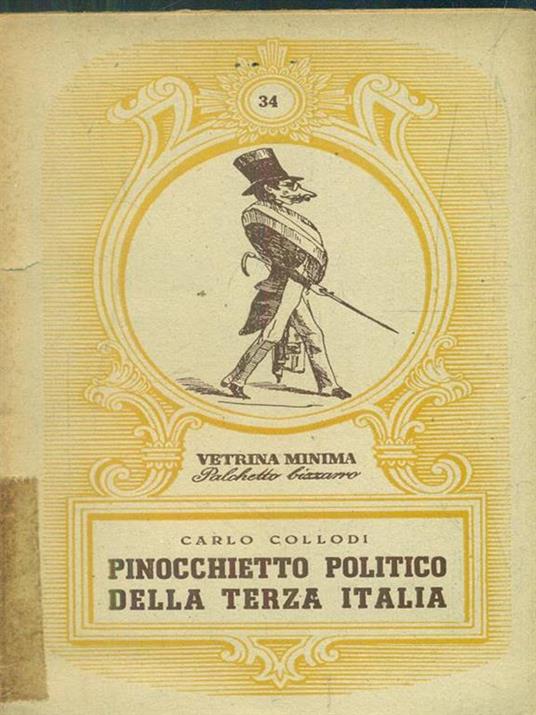 Pinocchietto politico della terza Italia - Carlo Collodi - copertina