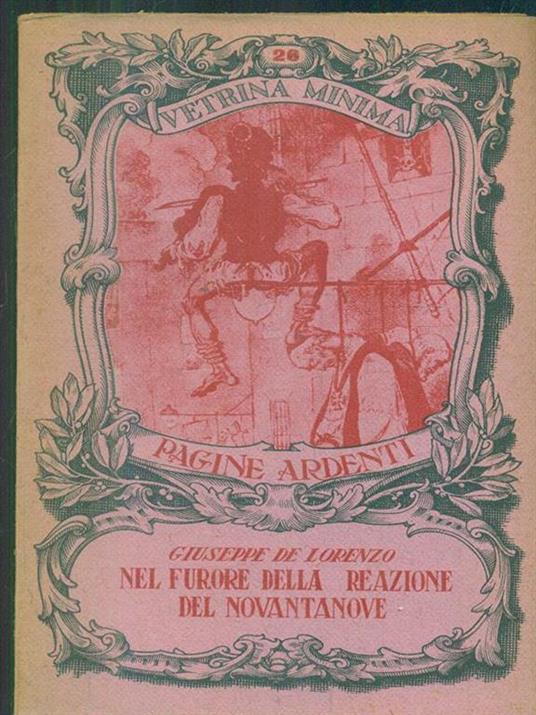 Nel furore della reazione del novantatre - Giuseppe De Lorenzo - copertina