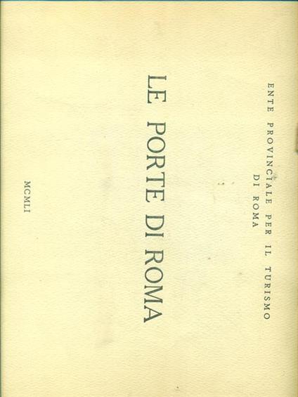 Le porte di Roma - copertina