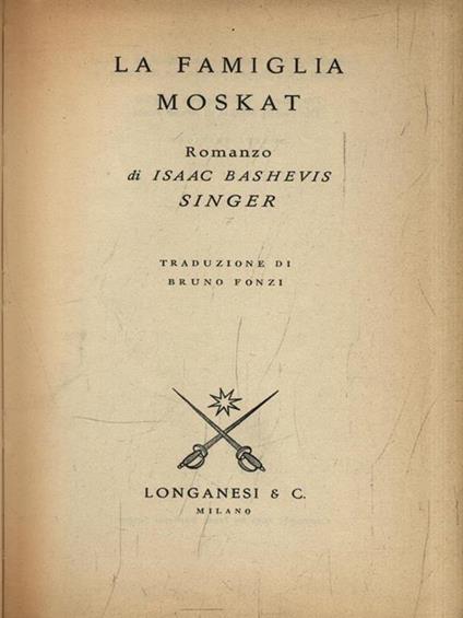 La famiglia Moskat - copertina