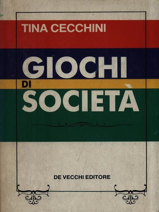 Giochi di società - Tina Cecchini - copertina