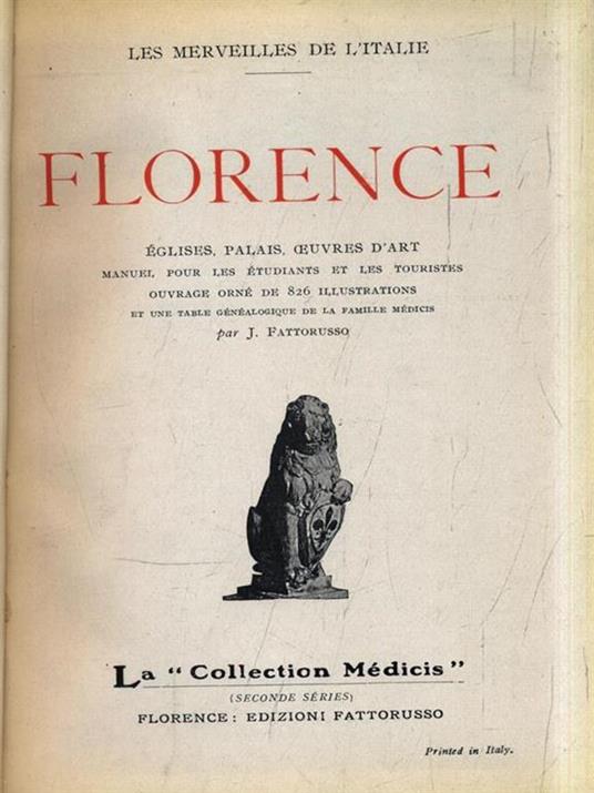 Florence - Joseph Fattorusso - copertina