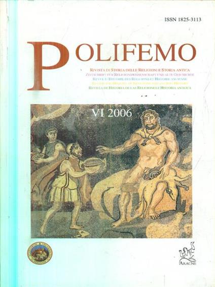 Polifemo. VI / 2006 - copertina