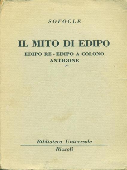 Il  mito di Edipo - Sofocle - copertina