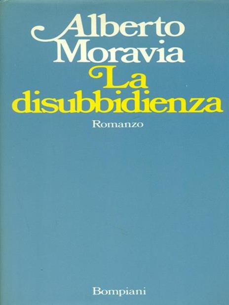 La  disubbidienza - Alberto Moravia - copertina