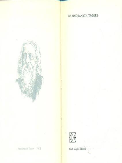 Rabindranath Tagore Premio Nobel 1913 - copertina