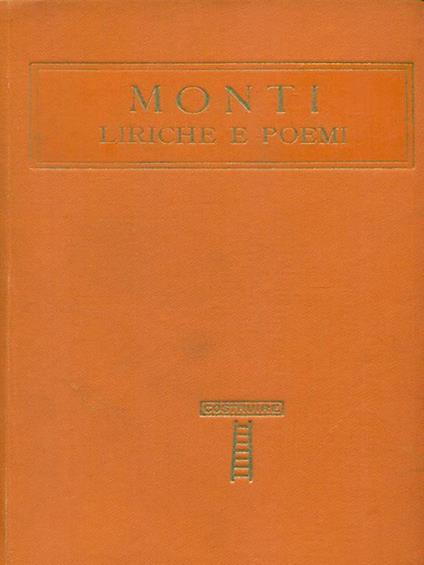 Liriche e poemi - Monti - copertina