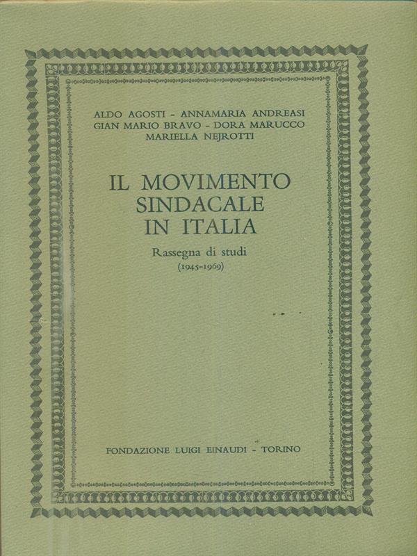 Il movimento sindacale in Italia
