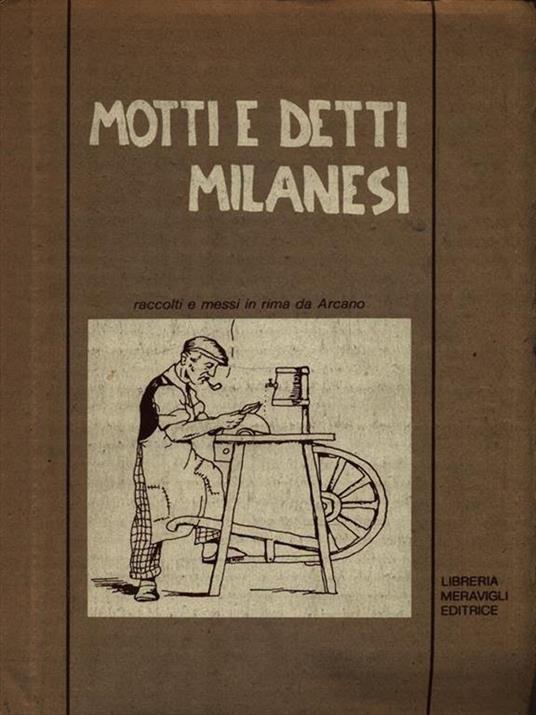 Motti e detti milanesi - Angelo Tremolada - copertina