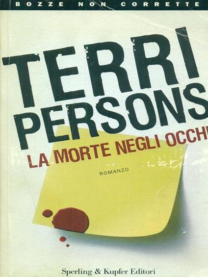 La morte negli occhi - Terri Persons - copertina