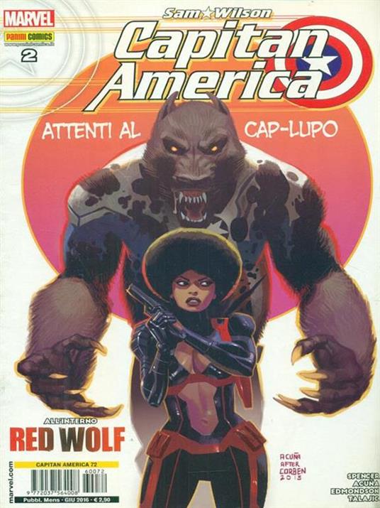 Capitan America 2. Giugno 2016 - copertina