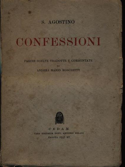 Confessioni - Agostino (sant') - copertina