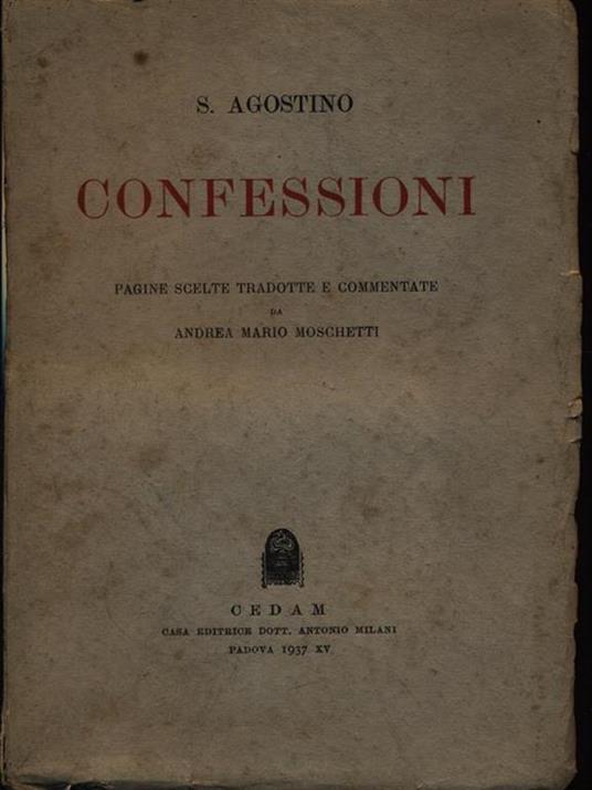 Confessioni - Agostino (sant') - copertina