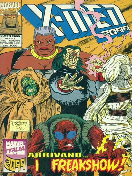 X-Men 2099 n. 6. Novembre 1994 - copertina
