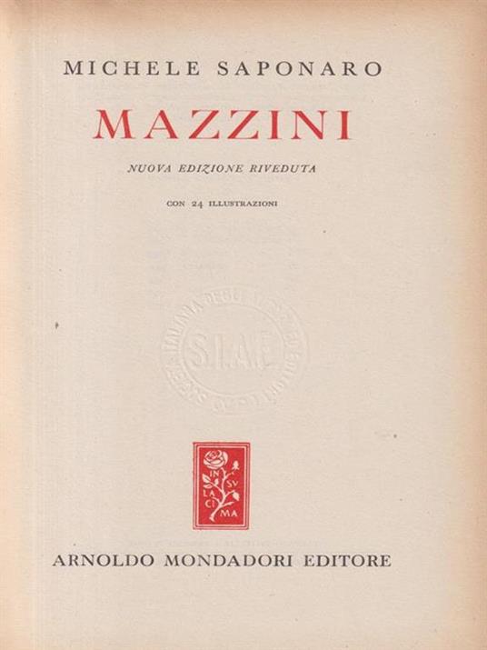 Mazzini - Michele Saponaro - copertina