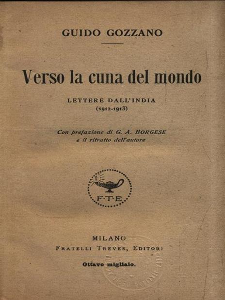 Verso la cuna del mondo - Guido Gozzano - copertina