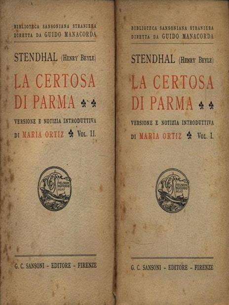 La Certosa di Parma. 2 Volumi - Stendhal - 3