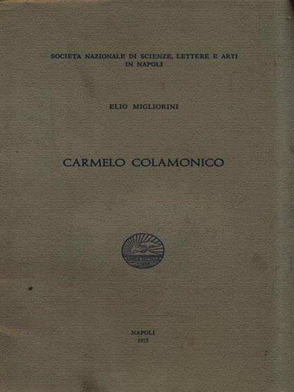 Carmelo Colamonico - Elio Migliorini - copertina