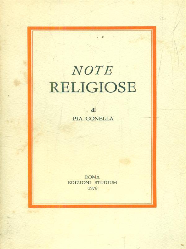 Note religiose