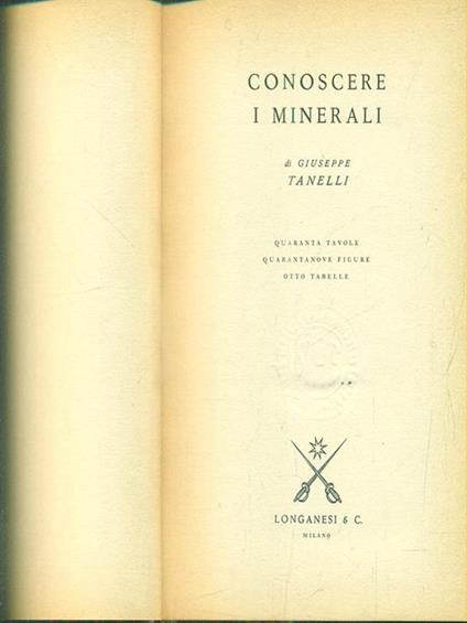 Conoscere i minerali - Giuseppe Tanelli - copertina