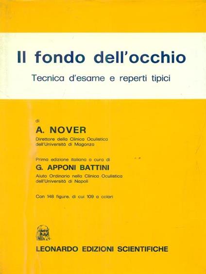 Il fondo dell'occhio - A. Nover - copertina