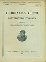Giornale storico della letteratura italiana Fasc. 379 Vol. CXXVII