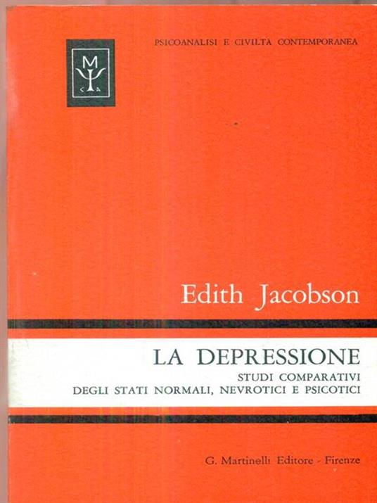 La depressione - Edith Jacobson - copertina