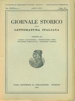 Giornale storico della letteratura italiana Fasc. 375 Vol. CXXVI