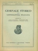 Giornale storico della letteratura italiana Fasc. 383 Vol. CXXVIII