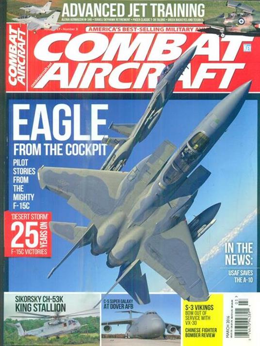 Combat Aircraft vol 17. n 3/ March 2016 - copertina