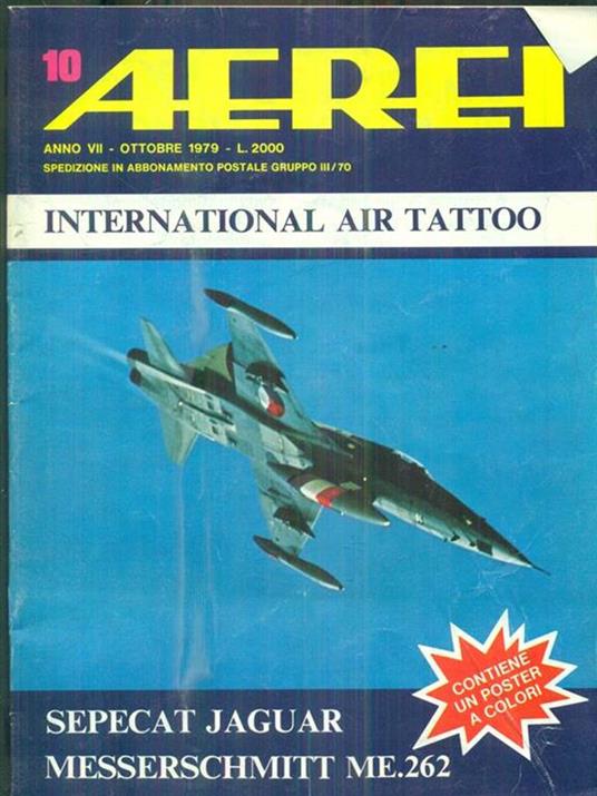 Aerei. Anno VII. N. 10/ Ottobre 1979 - copertina