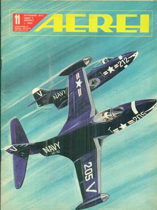 Aerei Anno V - N. 11/ Novembre 1977 - copertina