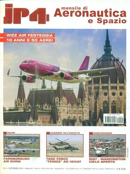 JP4. N. 9/ Settembre 2014. Anno 43 - copertina