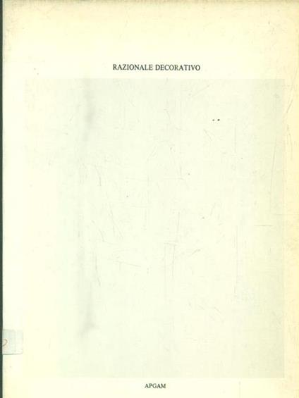 Razionale decorativo - R. G. Lambarelli - copertina