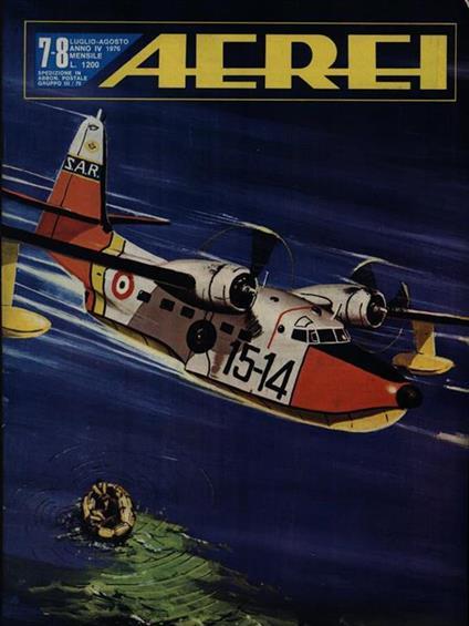 Aerei n. 7-8 Luglio Agosto 1976 Anno IV - copertina