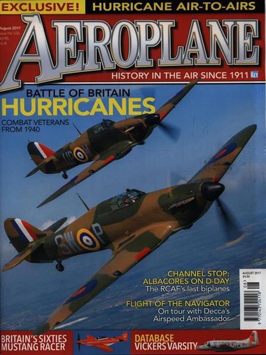 Aeroplane. Auguste 2017 Vol. 45, No. 8 - copertina