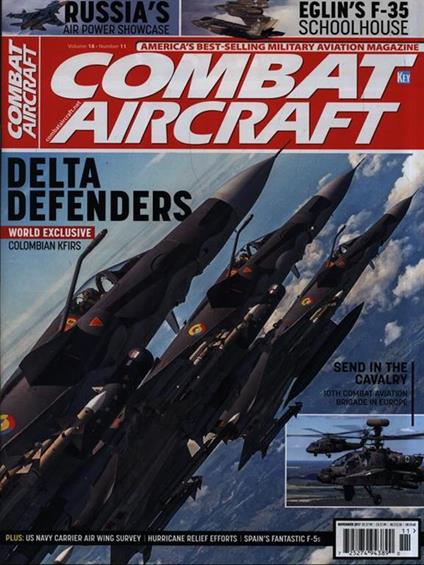 Combat Aircraft Volume 18. Number 11. November 2017 - copertina