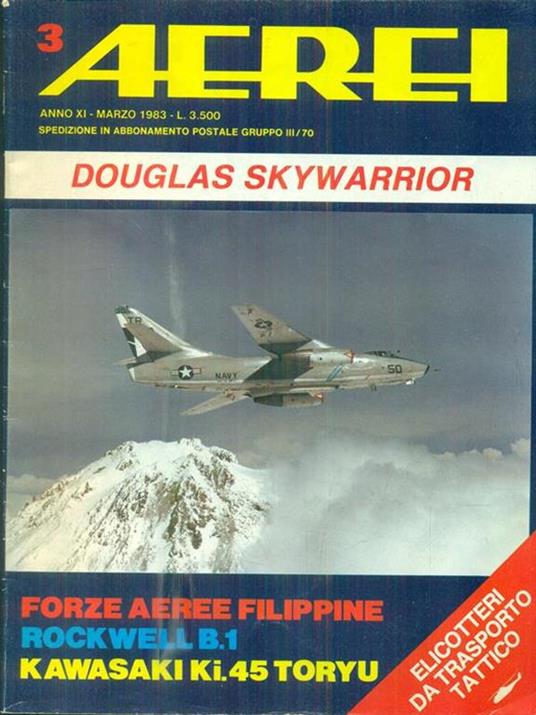 Aerei. Anno XI. N. 3 / Marzo 1983 - copertina