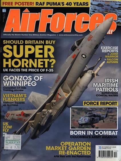 AirForces Monthly. December 2011 - copertina