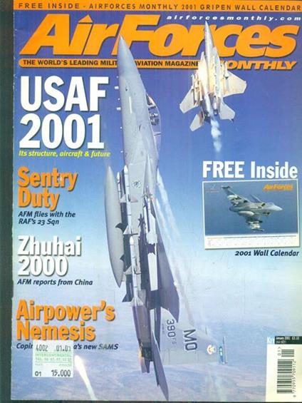 Air Forces. January 2001 - copertina