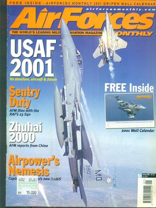 Air Forces. January 2001 - copertina