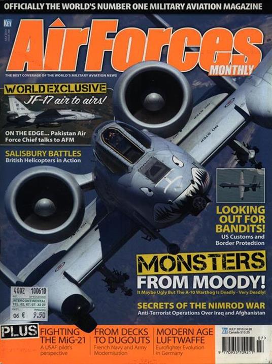 AirForces Monthly. July 2010 - copertina