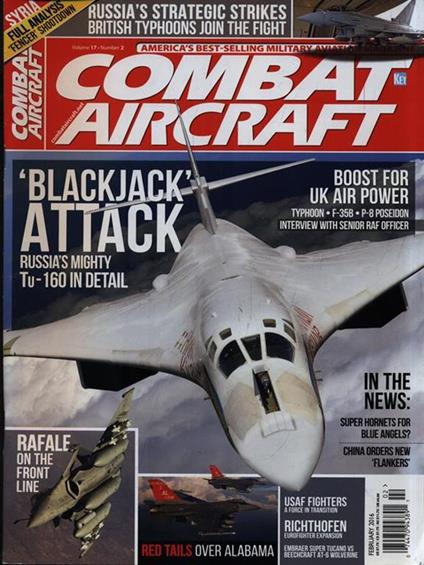 Combat Aircraft Volume 17 Number 2. February 2016 - copertina