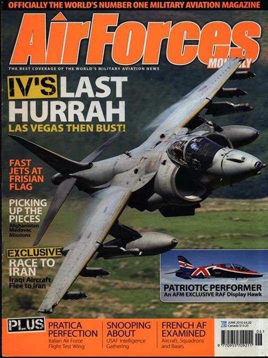 AirForces Monthly. June 2010 - copertina