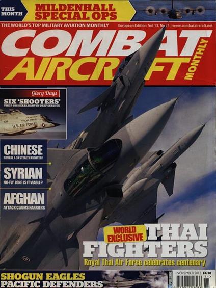 Combat Aircraft Monthly. November 2012 - copertina